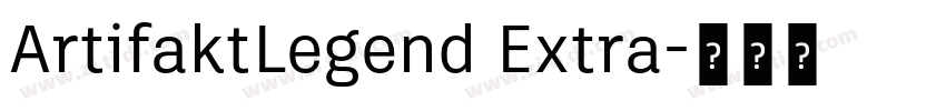 ArtifaktLegend Extra字体转换